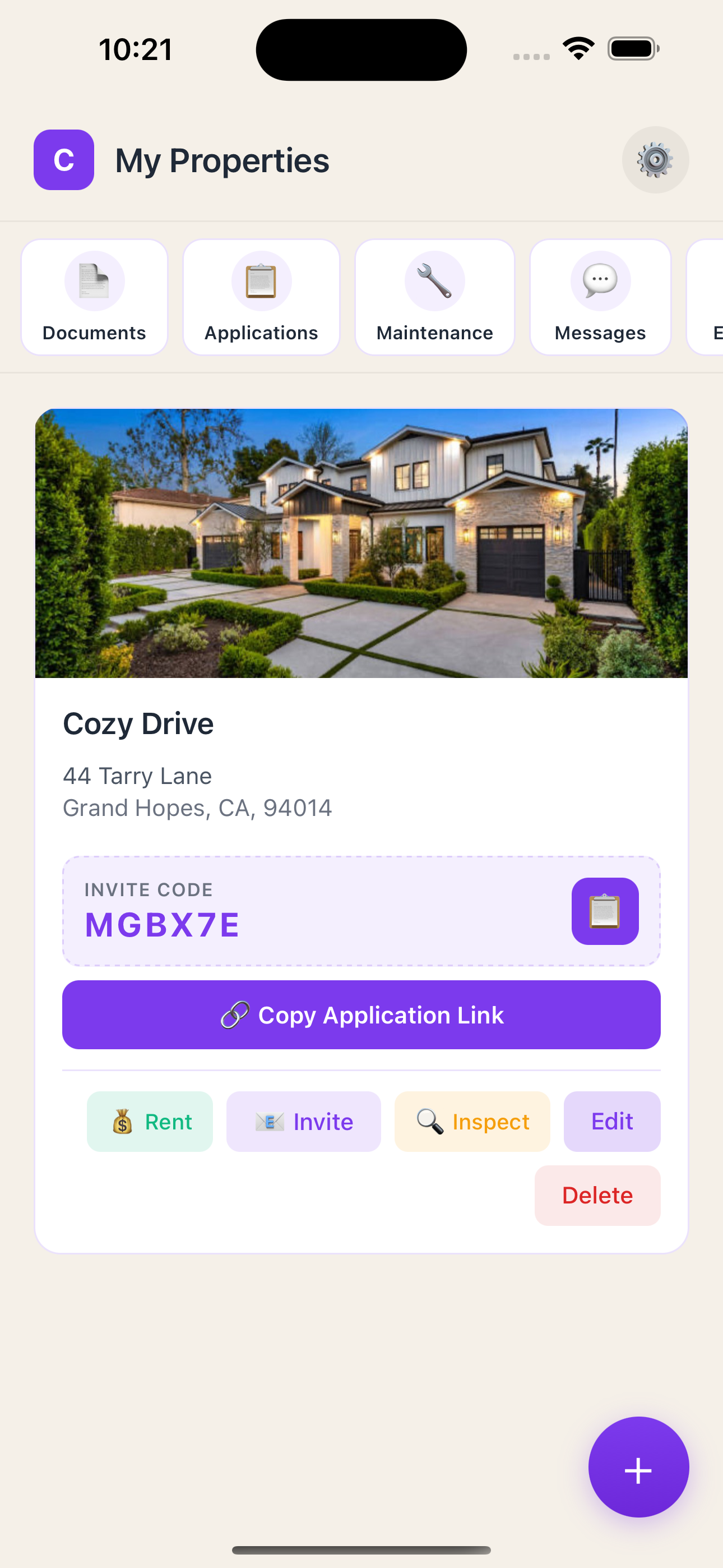 Cozy Escapes App Screenshot